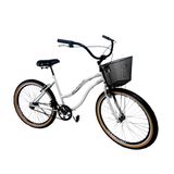 Bicicleta Aro 26 Adulto Com Aros Aero Freios Alumínio Branco