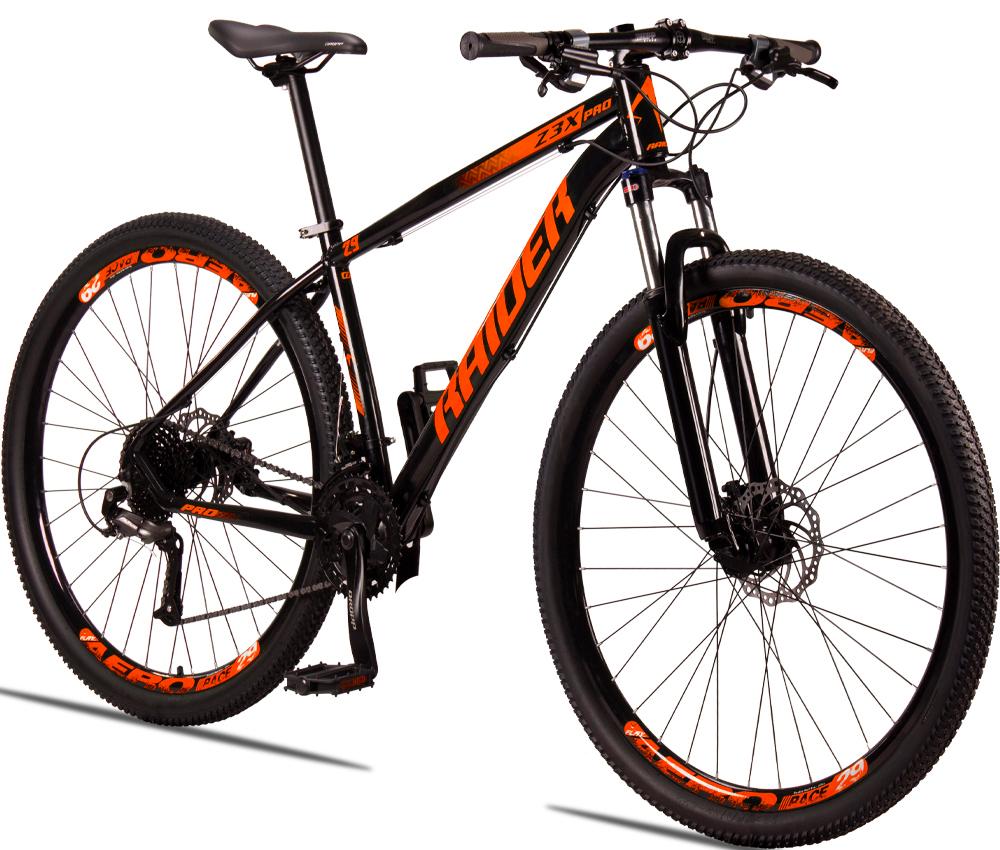 Bicicleta Raider Z3x Disc H T15 Aro 29 Susp. Dianteira 27 Marchas - Laranja/preto