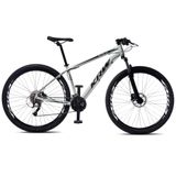 Bicicleta Aro 29 Krw Alumínio Shimano 24v Freio A Disco Hidráulico S51 Cor:branco/preto,tamanho Quadro:19