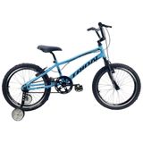 Bicicleta Aro 20 Infantil Bmx Cross Roda Lateral Tridal - Azul Céu - 14