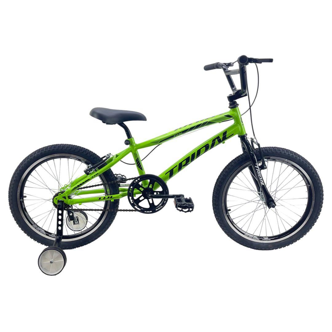 Bicicleta Aro 20 Infantil Bmx Cross Roda Lateral Tridal - Verde - 14