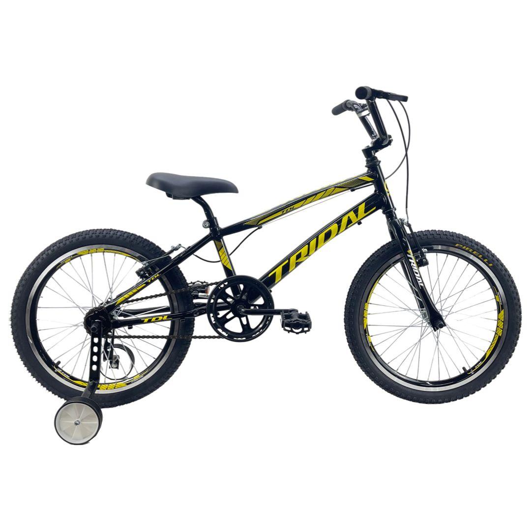 Bicicleta Aro 20 Infantil Bmx Cross Roda Lateral Tridal - Preto - 14