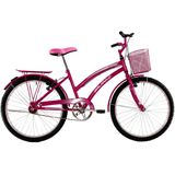 Bicicleta Feminina Passeio Aro 24 Susi - Pink