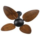 Ventilador Teto Office Jet Venti-delta Preto 4pás Imbuia