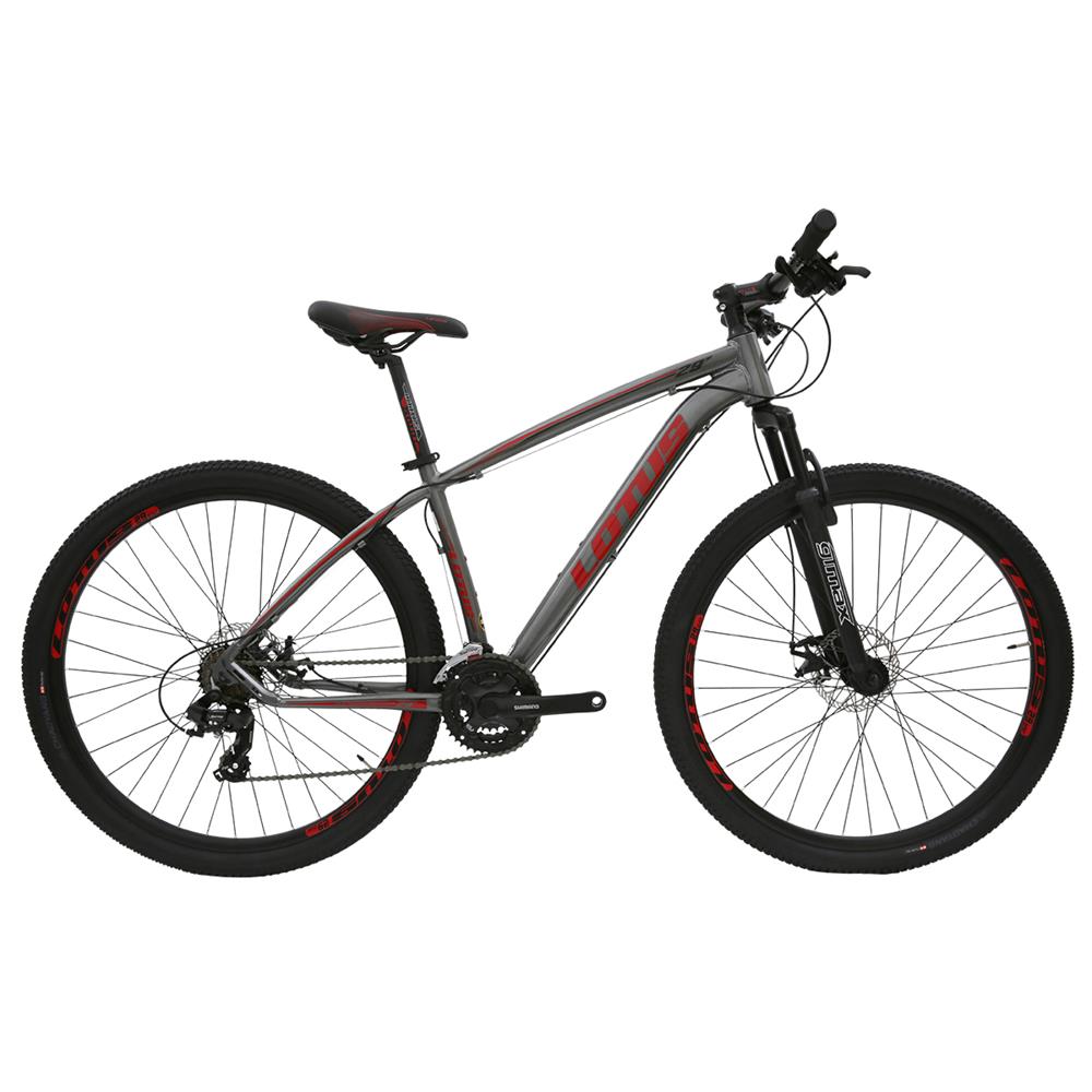 Bicicleta Lotus Cxr Aro 29 Susp. Dianteira 21 Marchas - Cinza/vermelho