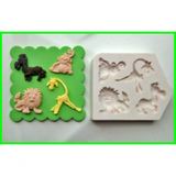 Molde Silicone Safari Micro Leão Macaco Zebra Girafa (p Docinhos, Trufas)