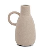 Mini Vaso Cerâmica 8x13x4cm Bege 17561b Mart