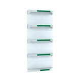 Kit 5 Bandejas Para Gondola Canto 202 Fit 40/60 Branco Pe Vd