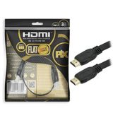 Cabo Hdmi 2 0 Flat 3 Metros 4k Hdr 19 Pinos Pix 018 5023