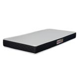 Colchão Solteiro Espuma D20 Malibu 78x188x12cm Preto / Branco Hellen Branco/preto