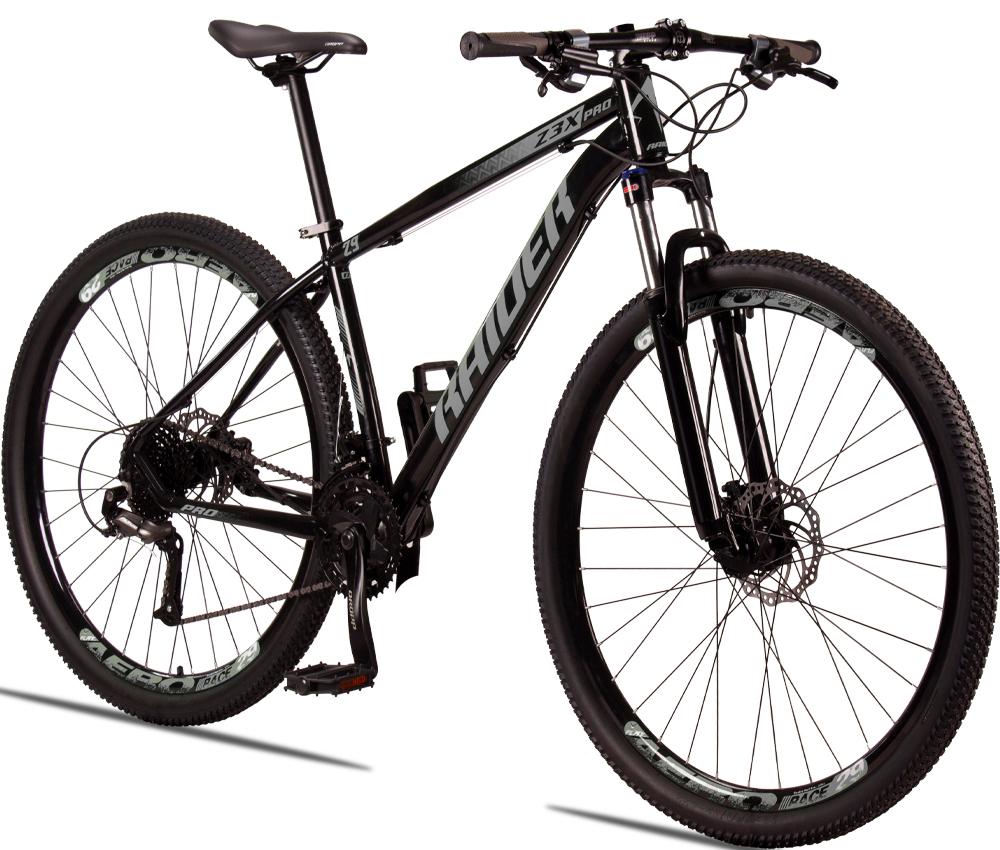 Bicicleta Raider Z3x Disc H T17 Aro 29 Susp. Dianteira 27 Marchas - Cinza/preto