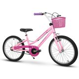 Bicicleta Infantil Aro 20 Bella Rosa Nathor