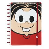 Caderno Inteligente Turma Da Mônica Vermelho Grande 80fls Sd