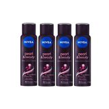 Desodorante Aero Nivea 150ml Fem Pearl Beauty Perolas-kit4un