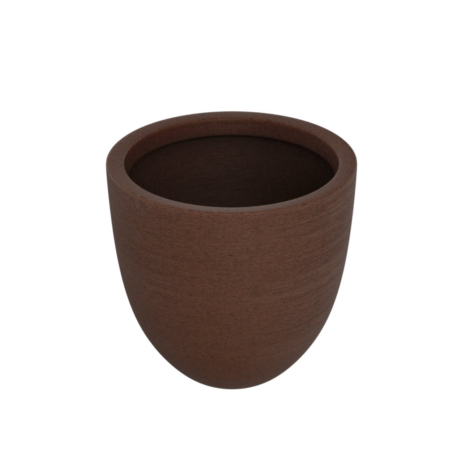 Vaso Cônico 40x45cm Polietileno Sem Prato Fibrarte Lux Telhas