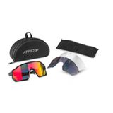 Óculos Atrio Sprinter Kit 3 Lentes Black Red (bi233)