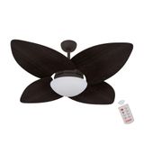 Ventilador De Teto Marrom 4 Pás 127v C/ Controle