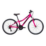 Bicicleta Infantil Groove Indie Aro 24 21v Alloy Rosa/preto