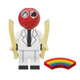 Boneco Blocos De Montar Red Game Rainbow Friends