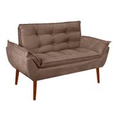 Namoradeira Opala Elegante Suede Cappuccino