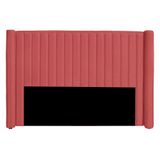 Cabeceira Casal Queen Size Estofada Para Cama Box Alicia Veludo Cor Rose