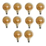 Lampada Ballon Multi Filamento Led 30w Kit 10 Uni Decoraçao Retro Enfeite Vintage Iluminaçao Branco Quente 380lm Resistente Casa