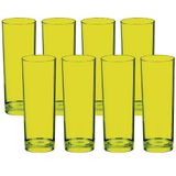 Kit De Copos 8 Copos Grandes Jogo Long Drink 330ml Boccati Cor:verde
