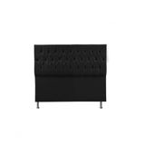 Cabeceira Cama Box King Size 195cm Madrid Tecido Suede Preto Canon Moveis