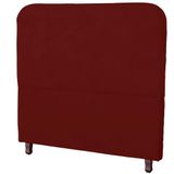 Cabeceira Casal King Size Estofada Para Cama Box Lizza Veludo Cor Marsala