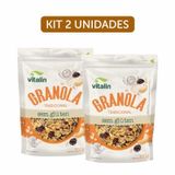 Kit 2x: Granola Tradicional Sem Glúten Vitalin 200g