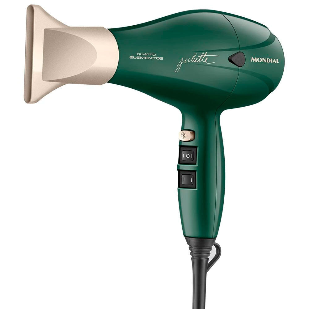 Secador De Cabelos Mondial Scp-ju-02 Com Titânio Tourmaline E Nano Silver 2000w