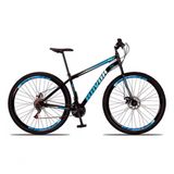 Bicicleta Bike Aço 21 Marchas Velocidades Aro 29 Cor: Azul