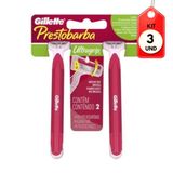 Kit C/03 Gillette Ultragrip Feminino Prestobarba C/2