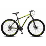 Bicicleta Athena Aro 29 Aço 21v Suspensão Dianteira Freio Mecânico Preto/amarelo Neon