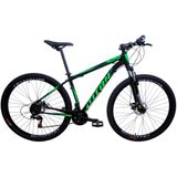 Bic. Cairu Titan Aro 29 Al 21v 17.5 - 310461  Preto / Verde