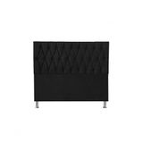 Cabeceira Paris 1,40 Cm Para Cama Box Casal Suede Preto