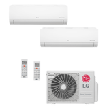 Ar Condicionado Multi Split Inverter Lg Hi Wall 2x12000 Btu/h Quente E Frio Com Wifi Integrado A3uw21gfac.awgzbr1 – 220 Volts