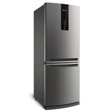 Geladeira Bre57ak Frost Free Turbo Ice Inverse 443 Litros Inox Brastemp