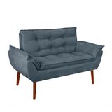Namoradeira Opala Elegante Suede Azul Turquesa