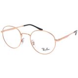 Armação Ray-ban Rb3681v 3094 Dourado Rose Rb 48 Round 3681v