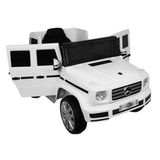 Carro Elétrico Infantil Mercedes Benz G500 G-class 12vbranco