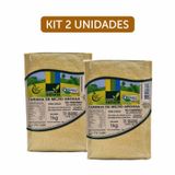 Kit 2x: Farinha Milho Grossa Cuscuz Orgânica Coopernatural