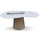 Mesa De Jantar Cone Orgânica Bean 160x90cm