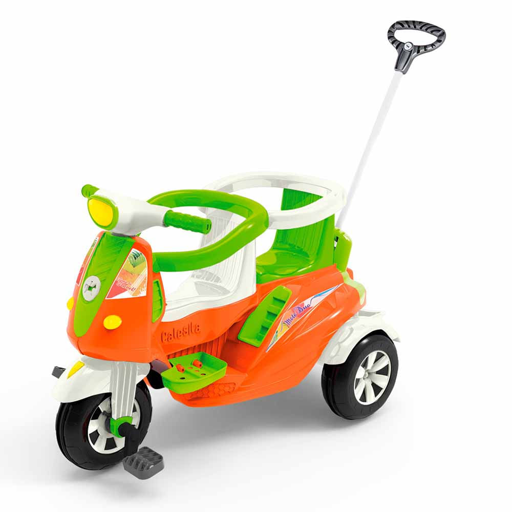 Triciclo De Passeio E Pedal Moto Duo Calesita