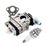 Carburador + Vela Roçadeira Para Intech Machine 43/52cc