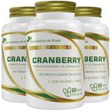 Kit 3x Creanberry 500mg 60 Cápsulas - Flora Nativa