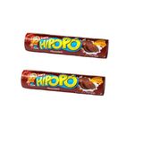 Kit 10un Biscoito Bolacha Hipopó Recheado Chocolate 100gr