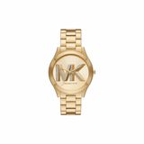 Relógio Michael Kors Feminino Slim Runway Dourado Mk4732/1dn