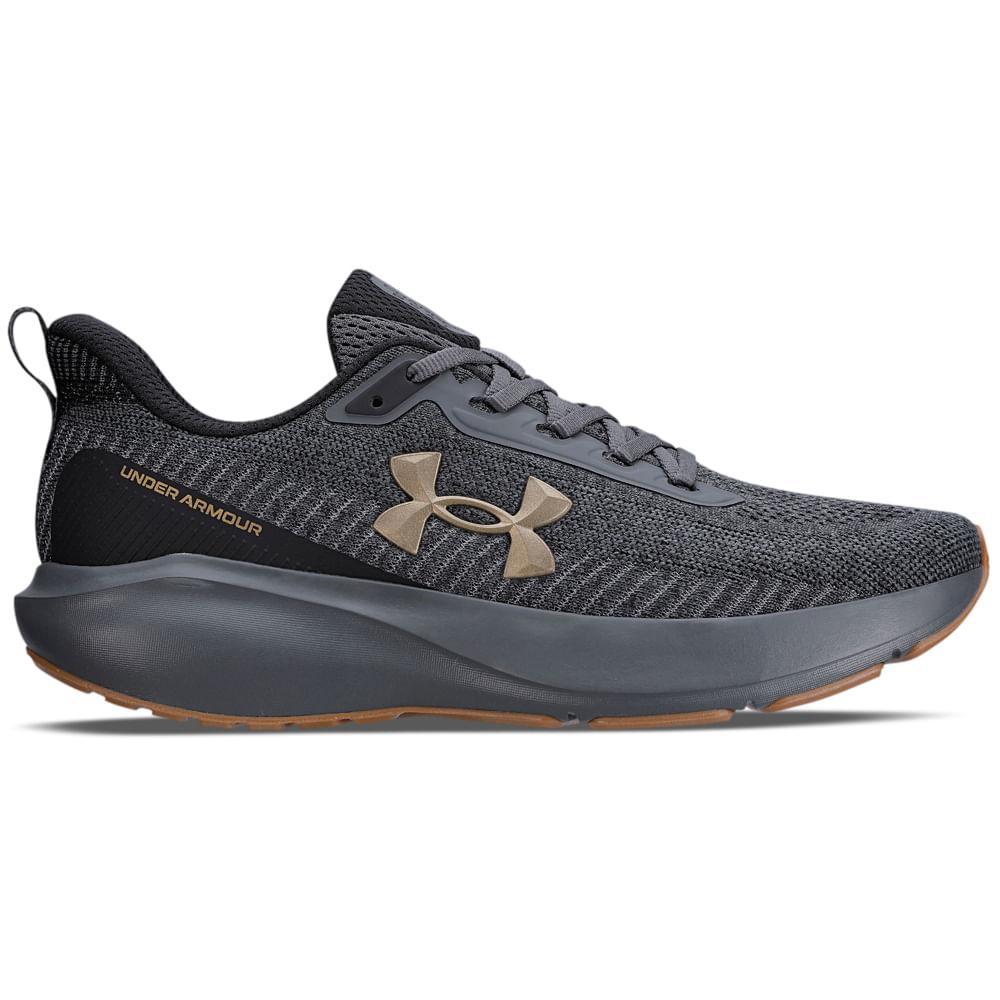 Tenis Under Armour Charged Beat Cinza/preto/dourado 042