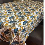 Toalha Mesa Jacquard Estampado 6 Lugares